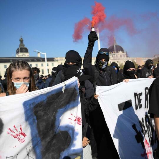 Schulproteste in Frankreich