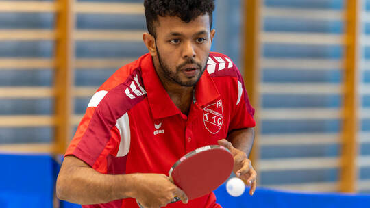 Ronit Bhanja führte den TTC Mutschelbach zum Derbysieg. Ralf Becker