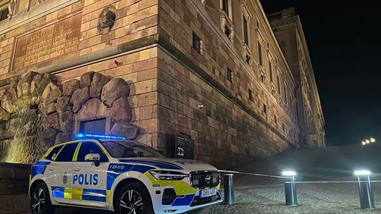 Polizeischüsse am Stockholmer Schloss Polizeischüsse am Stockholmer Schloss
