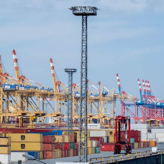 Containerterminal in Bremerhaven