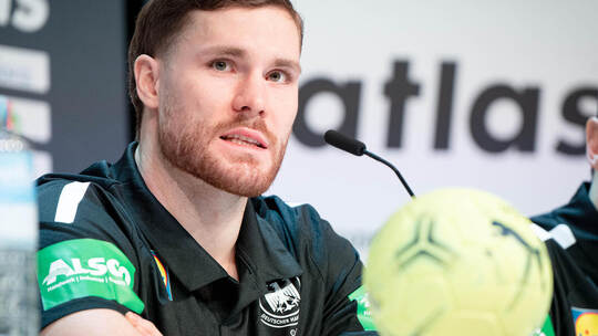 Handball EM - Pressekonferenz vor Spiel gegen Spanien