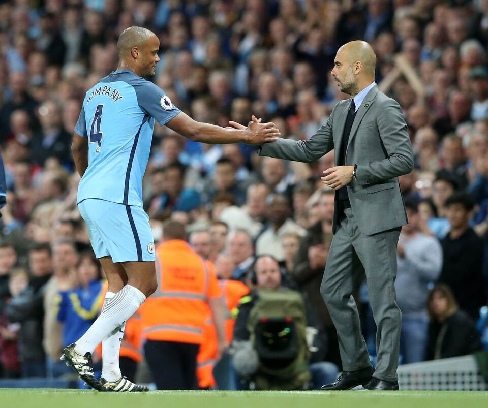 Vincent Kompany und Pep Guardiola Vincent Kompany und Pep Guardiola