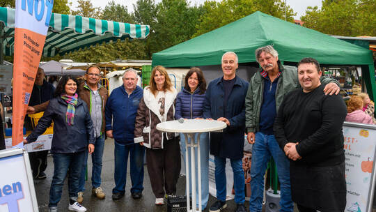 Sunita Vimal, Thomas Salewski, Hans-Joachim Haegele, Oana Krichbaum, Susanne Knöller, Thomas Satinsky, Jörg Müller und Gabriel J