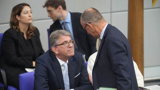Kulturstaatsminister Weimer und Bundeskanzler Merz Kulturstaatsminister Weimer und Bundeskanzler Merz