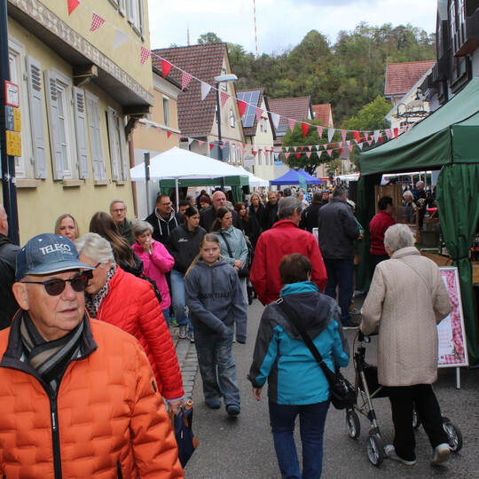 Ab 12 Uhr strömen zahlreiche Besucher zum Dürrmenzer Herbstmarkt. Prokoph