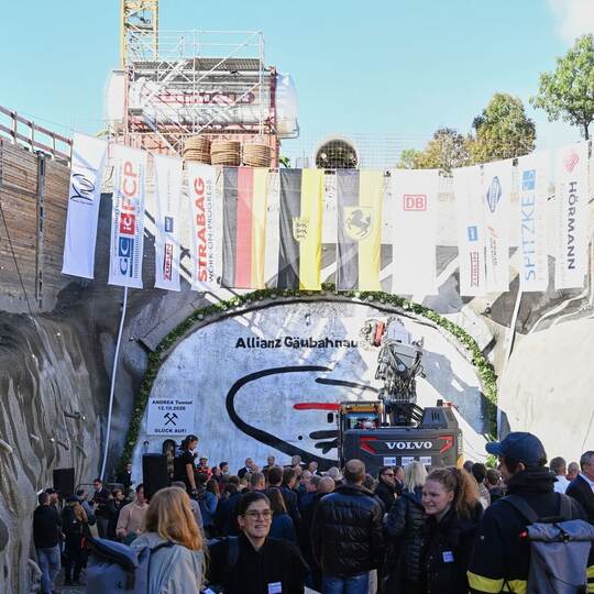 Symbolischer Baustart Pfaffensteigtunnel