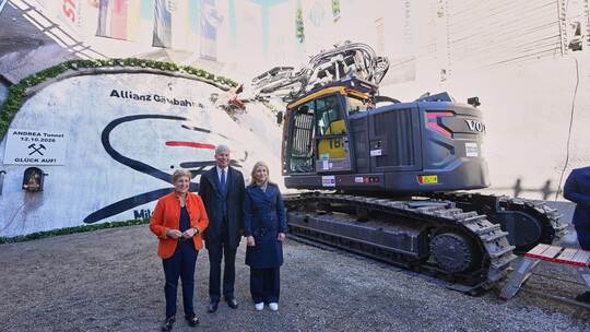 Symbolischer Baustart Pfaffensteigtunnel Symbolischer Baustart Pfaffensteigtunnel