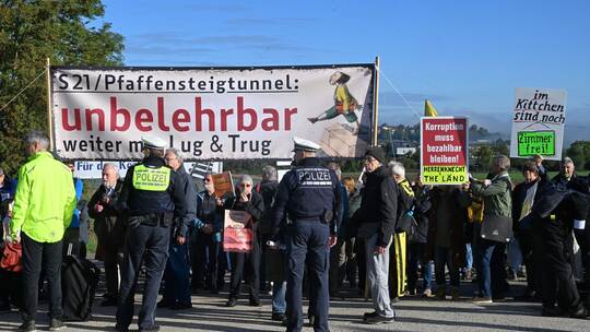 Symbolischer Baustart Pfaffensteigtunnel Symbolischer Baustart Pfaffensteigtunnel