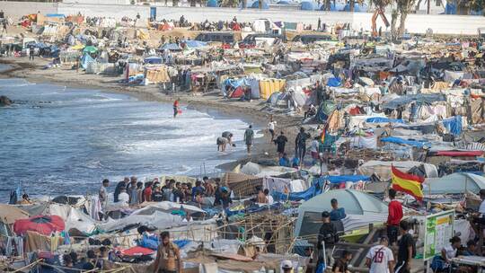 Migranten in Ceuta Migranten in Ceuta