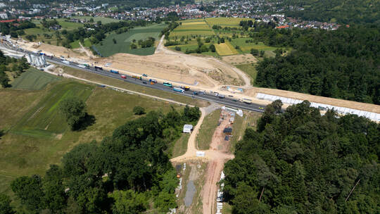 Baustelle A8 Nieferner Brückchen