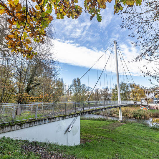 Römersteg Enzauenpark Herbst