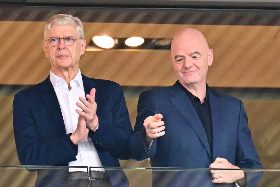Arsène Wenger und Gianni Infantino Arsène Wenger und Gianni Infantino