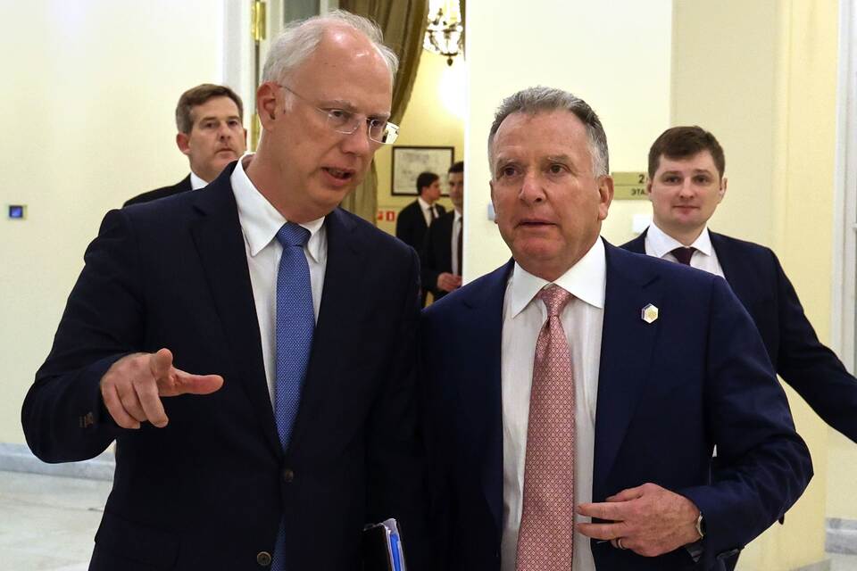 Russlands Gesandter Dmitrijew und US-Sondergesandter Witkoff Russlands Gesandter Dmitrijew und US-Sondergesandter Witkoff
