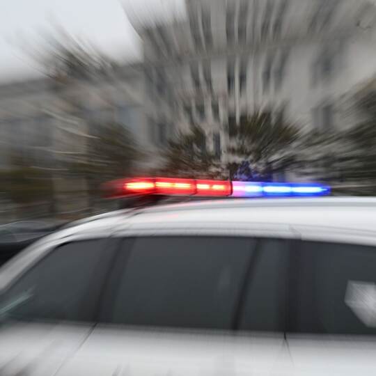 China - Blaulicht auf einem Polizeiwagen