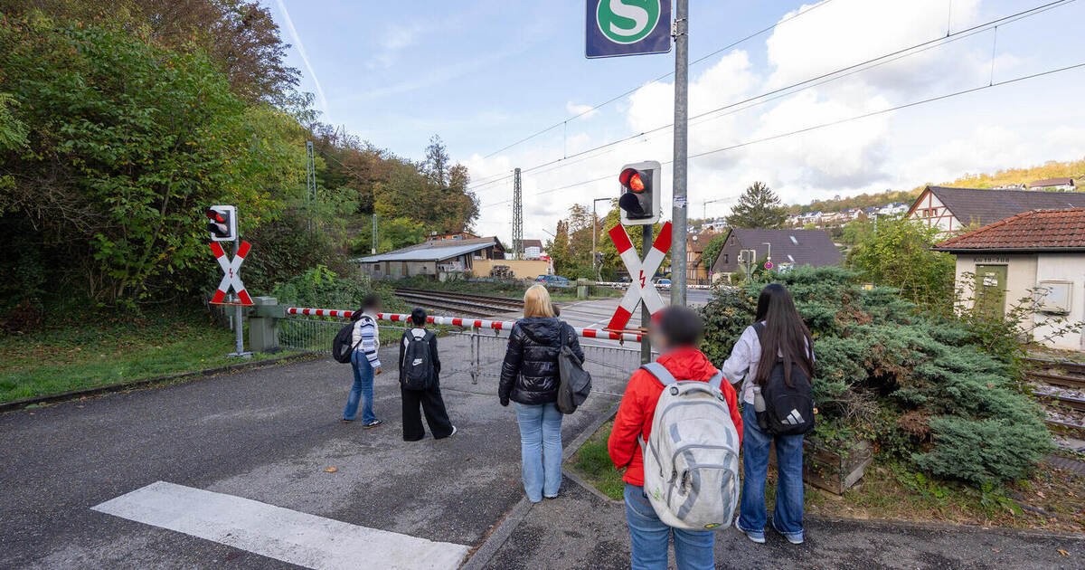 Lange Wartezeiten vor der Schranke: Pendler laufen über Bahngleise in ...
