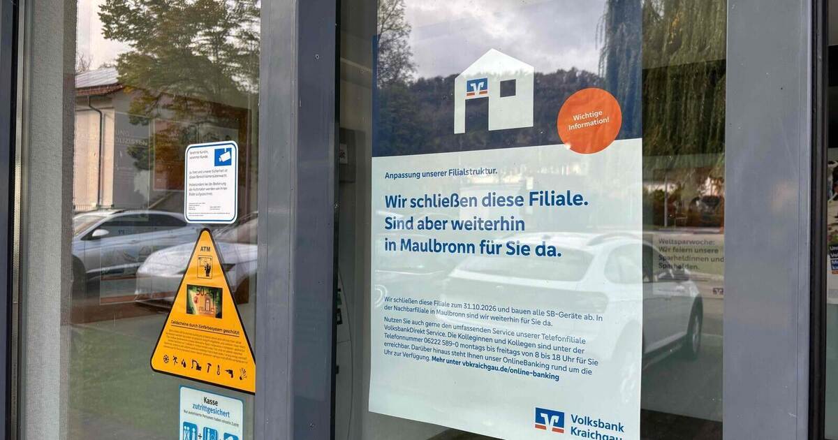 Volksbank branch in Schützingen closes at the end of October: ...