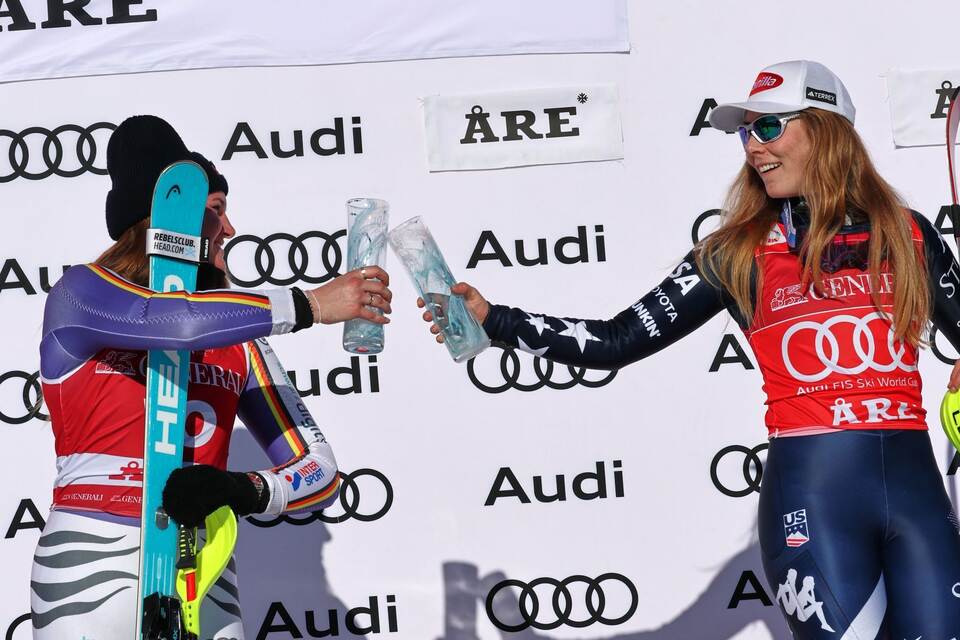 Emma Aicher und Mikaela Shiffrin