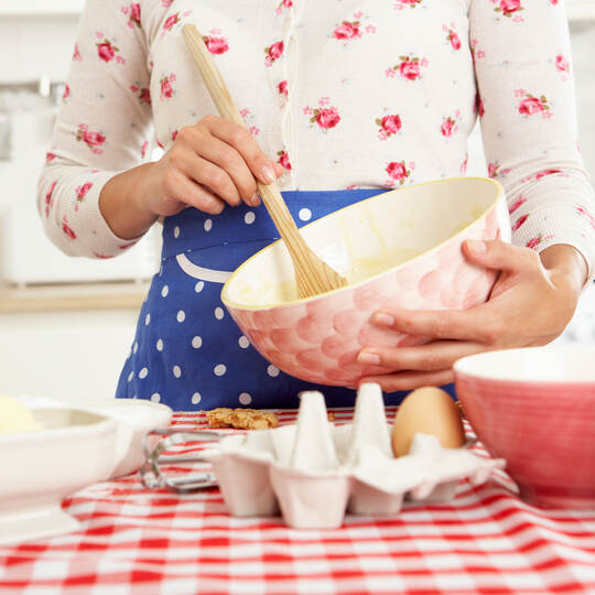 Woman Baking In Kitchen