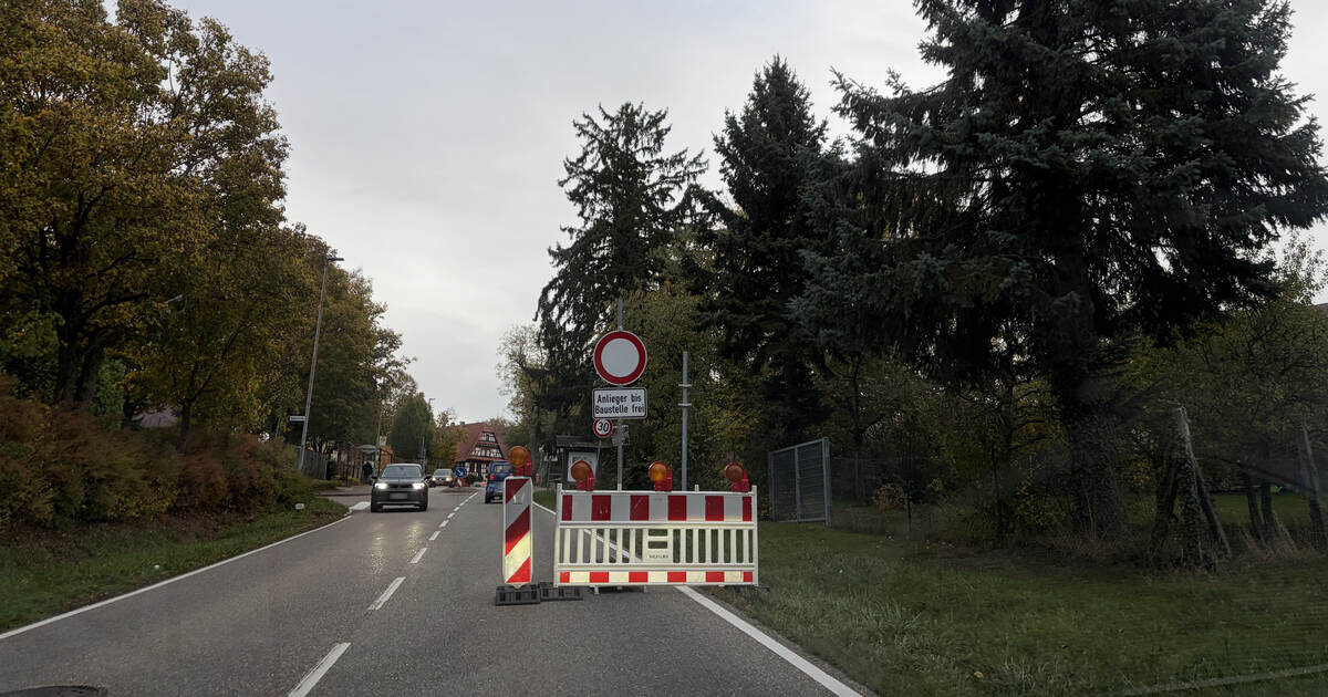 Turning around before the barrier: Nußbaum main road closed due to broken ...