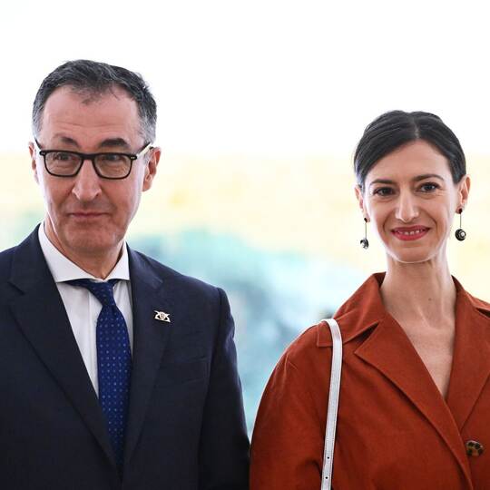 Cem Özdemir und seine Frau Flavia Zaka