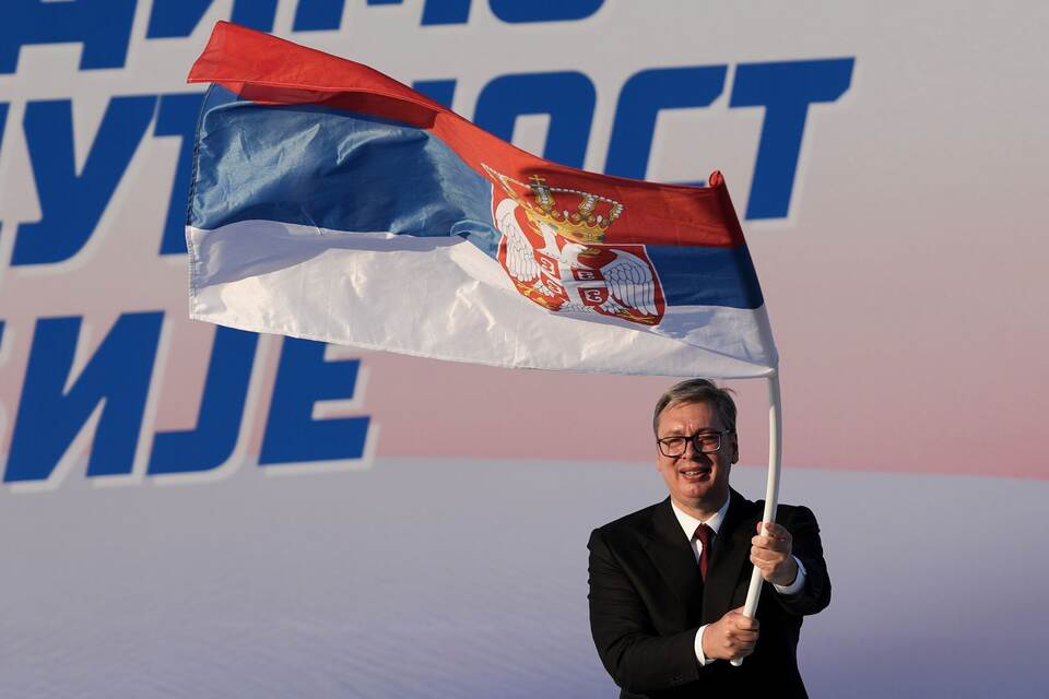 Serbiens Präsident Vucic Serbiens Präsident Vucic