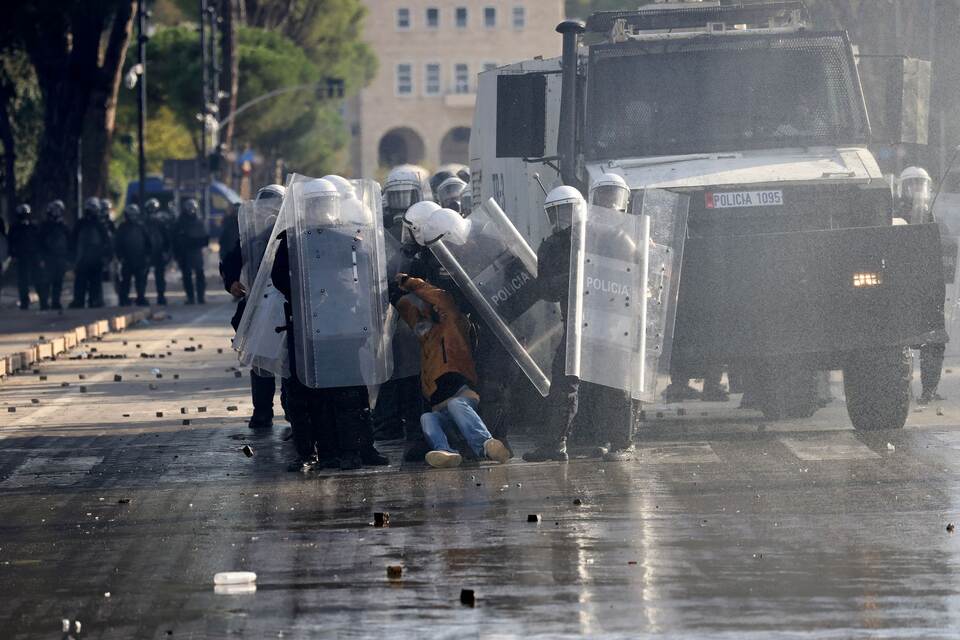 Proteste in Albanien Proteste in Albanien