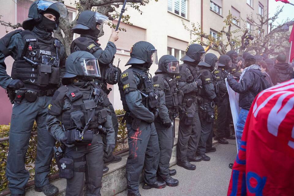 Demo "Free the Ulm 5" für fünf Pro-Palästina-Aktivisten