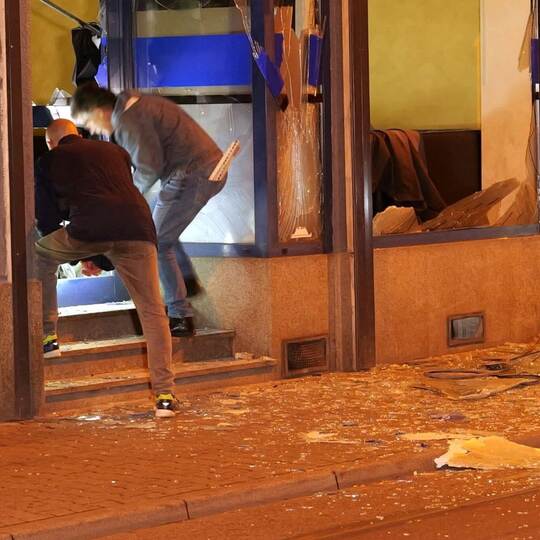 Explosion in Mannheimer Cafe