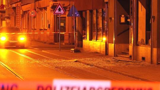 Explosion in Mannheimer Cafe Explosion in Mannheimer Cafe