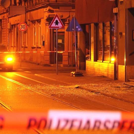 Explosion in Mannheimer Cafe