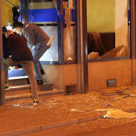 Explosion in Mannheimer Cafe