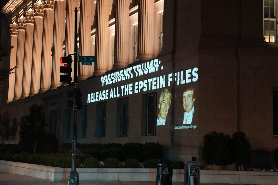 Trump-Epstein-Protest in der Nähe des Weißen Hauses Trump-Epstein-Protest in der Nähe des Weißen Hauses