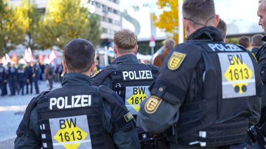 Demonstration in Stuttgart