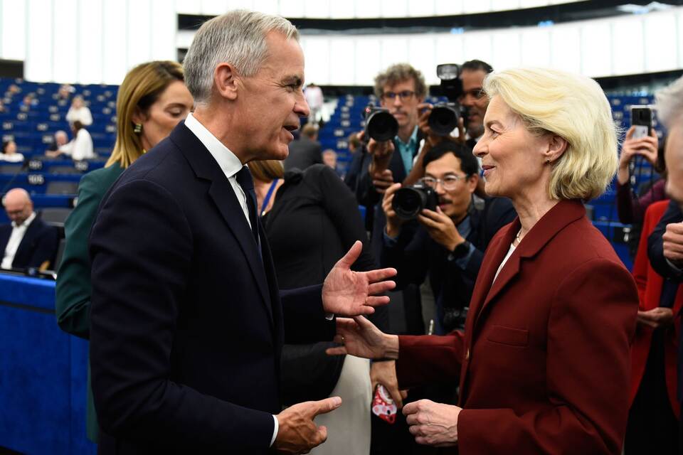 Mark Carney und Ursula von der Leyen. Mark Carney und Ursula von der Leyen.