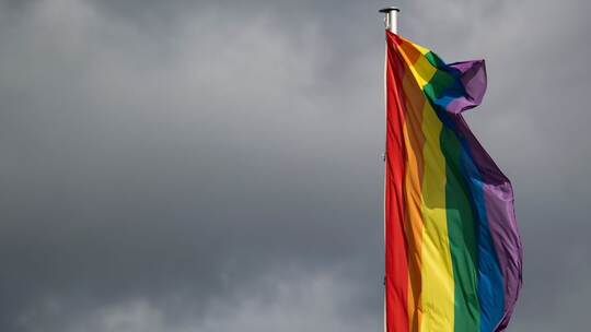 Regenbogenflagge in Stuttgart Regenbogenflagge in Stuttgart