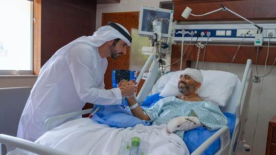 Der Kronprinz von Dubai und Flugkapitän Smit Machchhar Der Kronprinz von Dubai und Flugkapitän Smit Machchhar