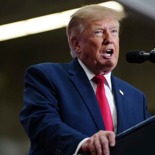US-Midterms - US-Präsident Trump in Michigan