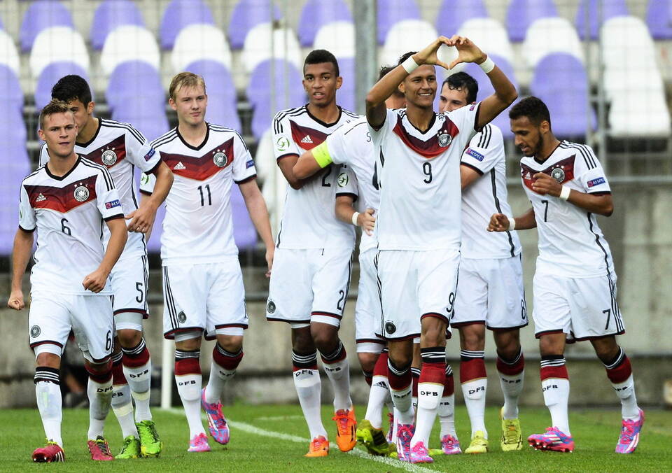 Deutsche U19 Nationalmannschaft vor dem EMFinale gegen Portugal