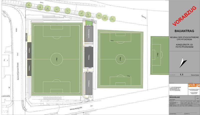 Die Neuesten Entwurfe Zum Cfr Stadionneubau Bildergalerien Pforzheimer Zeitung