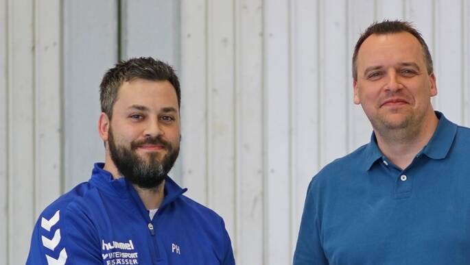 Alter und neuer Trainer beim TV Ispringen: Patrick Hammer (liks) u. Daniel Erlenmeier.   J. Müller
