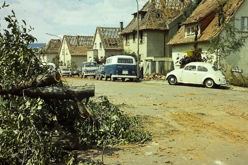 Tornado am 10. Juli 1968 die Fotos der PZLeser Foto Pforzheimer
