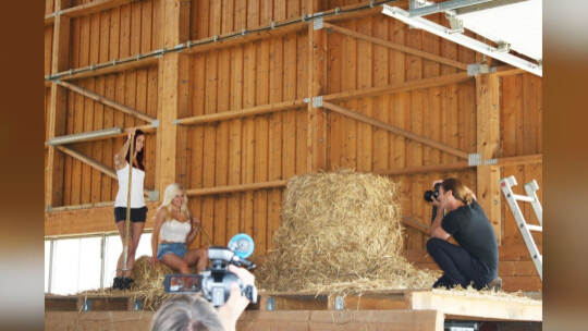 Shooting für den Kalender der Jungbäuerinnen - Bildergalerie