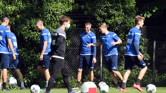 KSC trainiert erstmals wieder mit ganzer Mannschaft