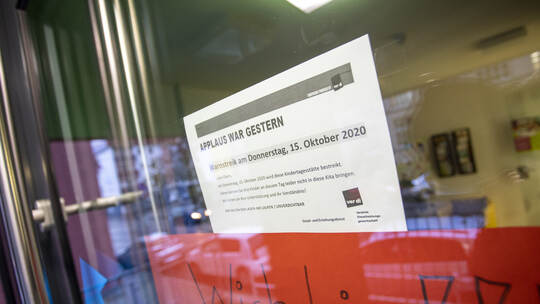 Wegen Streiks am Donnerstag geschlossen: Die Kita in der Pforzheimer Holzgartenstraße. Wegen Streiks am Donnerstag geschlossen: Die Kita in der Pforzheimer Holzgartenstraße.
