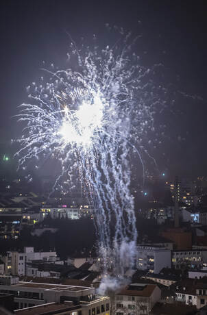 PZ-Logo, ein Herz und viele Botschaften - so spektakulär war die