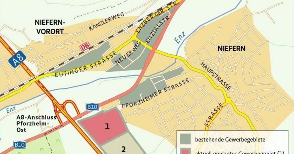 Niefern-Öschelbronn: Schwere Geburt für Gewerbegebiete an der A8