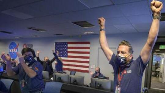Jubel bei der Nasa Jubel bei der Nasa