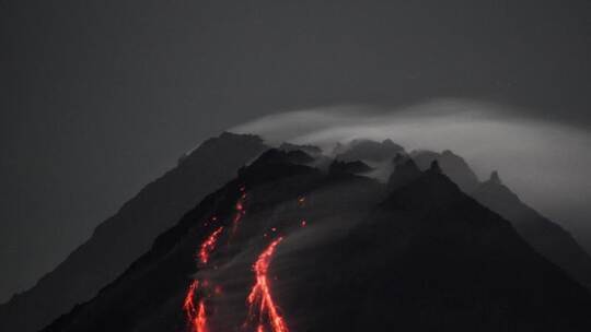 Vulkan Merapi auf Java