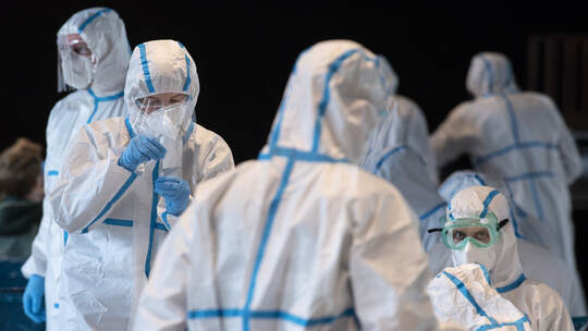 Coronavirus - Testzentrum in Rheinland-Pfalz