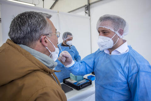 Corona Testzentrum Messplatz Start